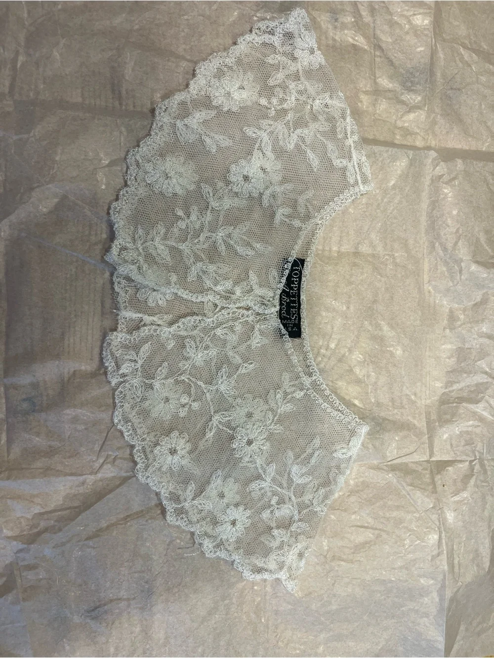 Delicate White Lace Collar Accessory